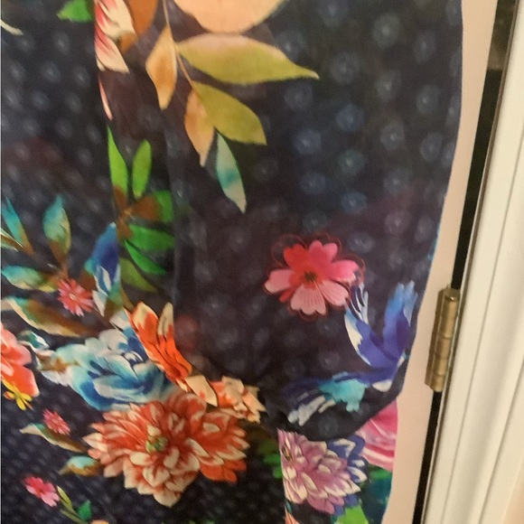 Johnny Was Ocean Dreamer Midi Dress/Cover Up Like New - Picture 4 of 13